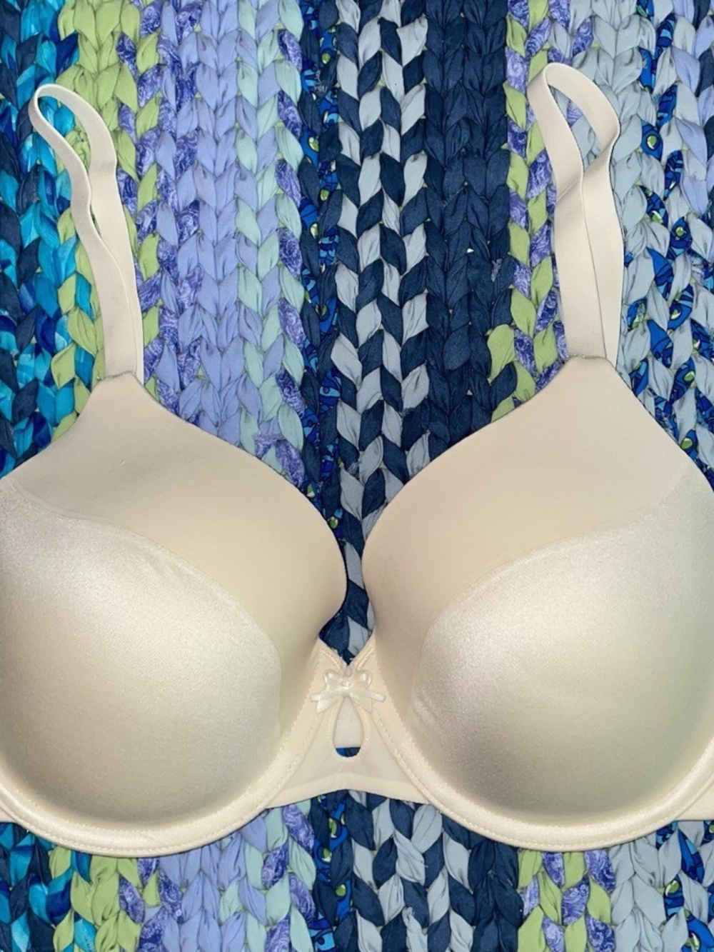 DKNY Fusion Perfect Coverage T-Shirt Bra 36C Cream NWT 453200